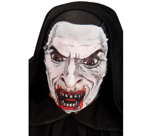 Kafaya Tam Geçmeli Bez Vampir Maskesi - Streç Korku Maskesi - 3d Baskılı Maske Model 2
