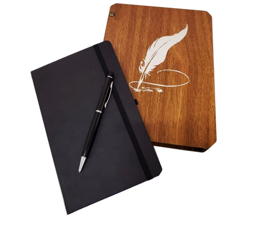Kalem Ve Termo Deri Defter Set