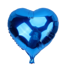 Kalp Balon Folyo Mavi 45 Cm 18 İnç