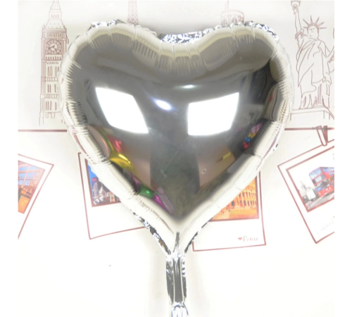 Kalp Uçan Balon Folyo Mor 80 Cm 32 İnç Kalp Uçan Balon Folyo Mor 80 Cm 32 İnç