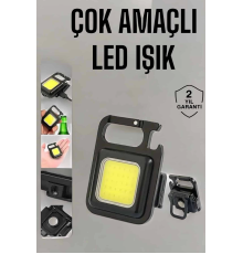 Kamp Işığı Çok Fonksiyonlu Taşınabilir Anahtarlık Kapak Açma Manyetik Özelliği