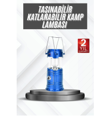 Kamp Lambası Güneş Enerjili Led Lamba Işıldak Şarjlı Powerbank Özellikli