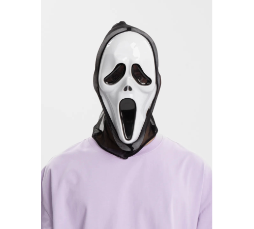 Kapşonlu Çığlık Maskesi Scream Maskesi - Hayalet Maskesi 33x21 Cm Kapşonlu Çığlık Maskesi Scream Maskesi - Hayalet Maskesi 33x21 Cm