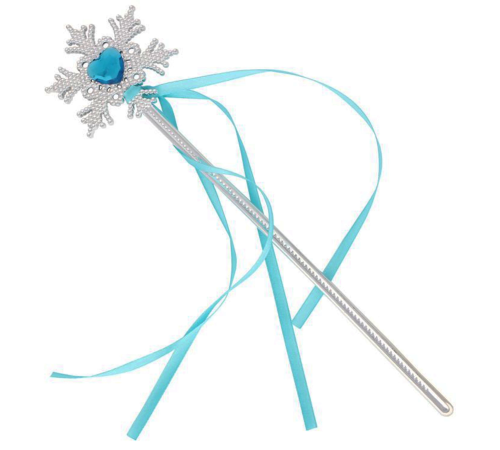 Kar Taneli Mavi Kalp Taşlı Saten Kurdeleli Karlar Ülkesi Elsa Asası Sopası 34 Cm Kar Taneli Mavi Kalp Taşlı Saten Kurdeleli Karlar Ülkesi Elsa Asası Sopası 34 Cm