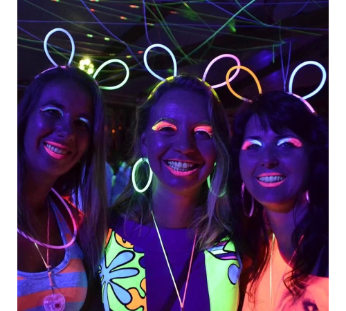 Karanlıkta Parlayan Fosforlu Glow Taç Fosforlu Renkli Taç 6 Adet Karanlıkta Parlayan Fosforlu Glow Taç Fosforlu Renkli Taç 6 Adet