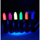 Karanlıkta Parlayan Yanan Uv Neon Ruj Yüz Boyama 6 Adet 6 Renk