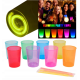 Karanlıkta Yanan Gece Işığı Mega Glow Bardaklar 8 Adet 8.5 X 10.5 Cm