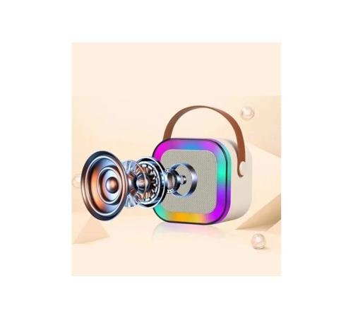 Karaoke Kablosuz Hoparlör Mikrofonlu Rgb Işıklı Bluetooth Speaker Tf Kart/usb Beyaz Karaoke Kablosuz Hoparlör Mikrofonlu Rgb Işıklı Bluetooth Speaker Tf Kart/usb Beyaz
