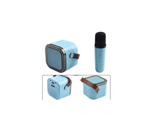 Karaoke Kablosuz Hoparlör Mikrofonlu Rgb Işıklı Bluetooth Speaker Tf Kart/usb Mavi Karaoke Kablosuz Hoparlör Mikrofonlu Rgb Işıklı Bluetooth Speaker Tf Kart/usb Mavi
