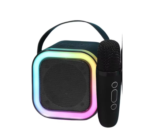 Karaoke Kablosuz Hoparlör Mikrofonlu Rgb Işıklı Bluetooth Speaker Tf Kart/usb Siyah Karaoke Kablosuz Hoparlör Mikrofonlu Rgb Işıklı Bluetooth Speaker Tf Kart/usb Siyah