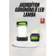 Katlanabilir Kamp Lambası Akordiyon Lamba Şarjlı 3 Kademeli Solar