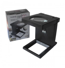 Katlanır Plastık,led Işıklı Test Cıhazı Büyüteç 2.5x90mm