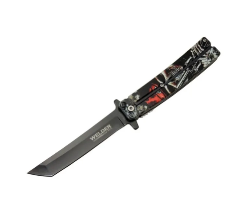 Kelebek Çakı Tanto 22,5 Cm , Kemerlikli Kelebek Çakı Tanto 22,5 Cm , Kemerlikli