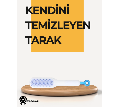 Kendi Kendini Temizleyen Saç Tarağı – Anti-Statik, Silikon Uçlu, ABS Malzeme, 22x4 cm Kendi Kendini Temizleyen Saç Tarağı – Anti-Statik, Silikon Uçlu, ABS Malzeme, 22x4 cm