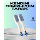 Kendini Temizleyen Ergonomik Saç Tarağı – ABS Gövde, Silikon Diş