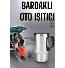 Kettle Kapaklı Araç İçi Termos Tüm Arabalara Uyumlu Çakmaklık Girişli Su Isıtıcı Bardak