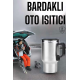 Kettle Kapaklı Araç İçi Termos Tüm Arabalara Uyumlu Çakmaklık Girişli Su Isıtıcı Bardak