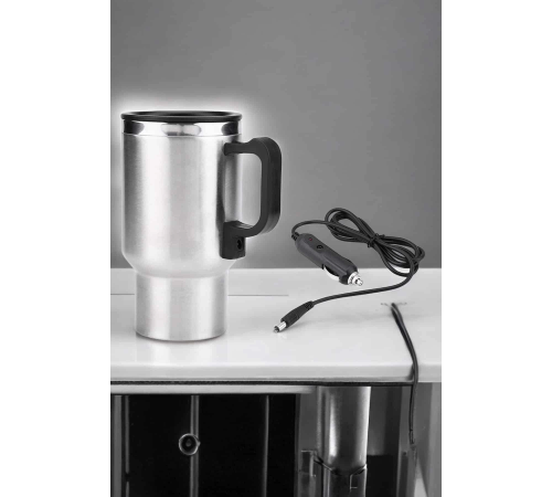 Kettle Kapaklı Araç İçi Termos Tüm Arabalara Uyumlu Çakmaklık Girişli Su Isıtıcı Bardak