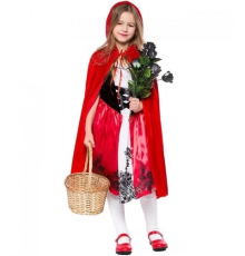 Kırmızı Başlıklı Kız Şapkalı Pelerin 90 Cm