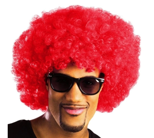 Kırmızı Renk Kıvırcık Afro Bonus Peruk Kırmızı Renk Kıvırcık Afro Bonus Peruk