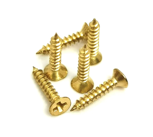 Klips, Menteşe, Ayak, Ağaç, Sunta Vidası 3x13 Mm - Sarı 100 Adet