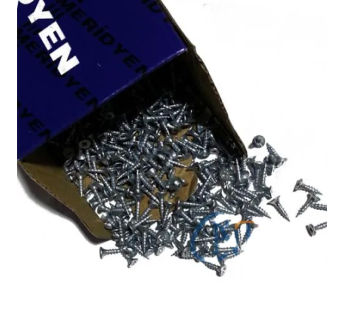 Klips, Menteşe, Ayak, Ağaç, Sunta Vidası - 3x13mm, 100 Adet Klips, Menteşe, Ayak, Ağaç, Sunta Vidası - 3x13mm, 100 Adet