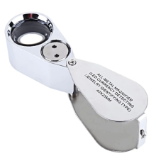 Kontrol, Için Özel Kutulu Metal Işıklı Lup 40x25