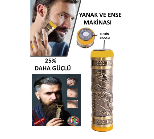 Kp-2074 2 İn 1 Profosyonel Suya Dayanaklı Ense Ve Yanak Makinası