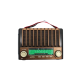 KTF-1428 Güneş Paneli Şarjlı Nostaljik Bluetooth Hoparlör – FM/AM/SW Radyo, USB/SD Desteği, Taşınabilir Tasarım