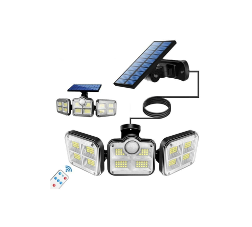 Kumandalı Solar Güneş Enerjili 122 Ledli Hareket Sensörlü Bahçe Aydınlatma Sokak Lambası Kumandalı Solar Güneş Enerjili 122 Ledli Hareket Sensörlü Bahçe Aydınlatma Sokak Lambası