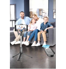Kumandalı Tripod Telefon Tutucu Selfie Çubuğu 360 Derece Dönebilen
