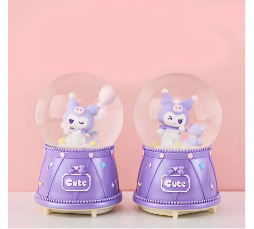 Kuromi Işıklı Müzikli Kar Küresi Orta Boy Alk3118 Kuromi Işıklı Müzikli Kar Küresi Orta Boy Alk3118