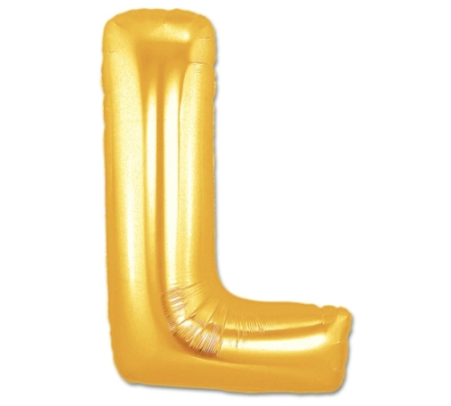 L Harf Folyo Balon Altın Renk  40 İnç