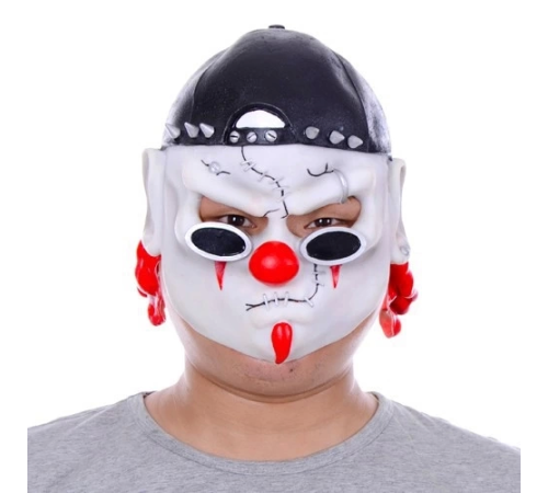 Lateks Şapkalı Gözlüklü Beyaz Maske Lateks Şapkalı Gözlüklü Beyaz Maske