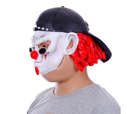 Lateks Şapkalı Gözlüklü Beyaz Maske Lateks Şapkalı Gözlüklü Beyaz Maske