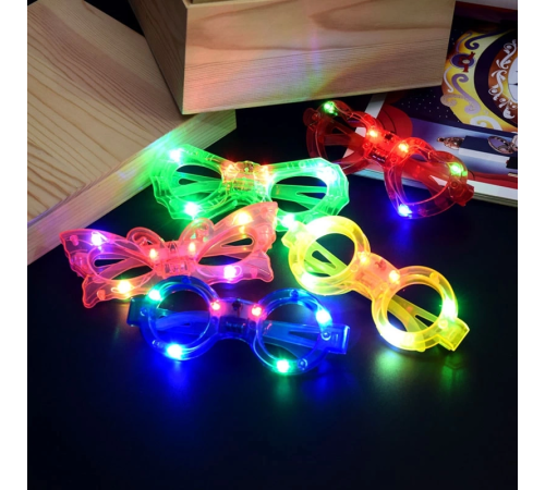 Led Işıklı Karışık 6 Model Yanar Söner Parti Gözlüğü 12 Adet Led Işıklı Karışık 6 Model Yanar Söner Parti Gözlüğü 12 Adet