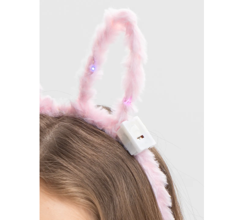 Led Işıklı Peluş Pofuduk Tavşan Kulak Tavşan Taç Pembe 17x23 Cm Led Işıklı Peluş Pofuduk Tavşan Kulak Tavşan Taç Pembe 17x23 Cm