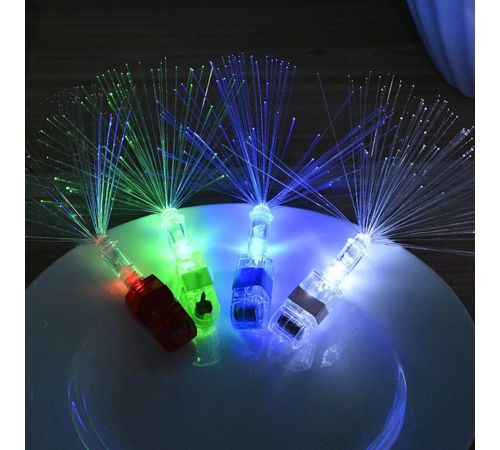 Led Işıklı Renkli Püsküllü Parmak Işığı 4 Renk 4 Adet Led Işıklı Renkli Püsküllü Parmak Işığı 4 Renk 4 Adet