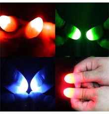 Led Işıklı Renkli Sihirli Parmak Işıklı Parmak Şaka Parmak 1 Adet