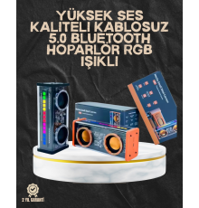 LED Işıklı Taşınabilir Bluetooth Hoparlör – Canlı Ses ve Şık Tasarım