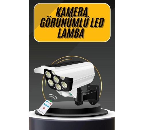 LED Lamba-Güneş Paneli Destekli Uzaktan Kumandalı Solar LED Lamba