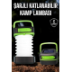 Led Lamba Kamp Lambası Hafif Taşınabilir Şarj Süreli Akordeon El Fenerli