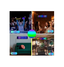 Led Matrix Bluetooth Bağlantılı Araç Camına Uygun Pixsel Görünümlü 16X96