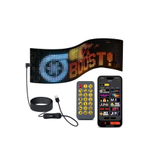 Led Panel Cama Yapışan Telefon Kontrollü Led Ekran Panel 16*64 Led Sayısı
