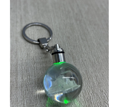 Ledli Ayasofya Tasarımı Kristal Anahtarlık Alk3803 Ledli Ayasofya Tasarımı Kristal Anahtarlık Alk3803