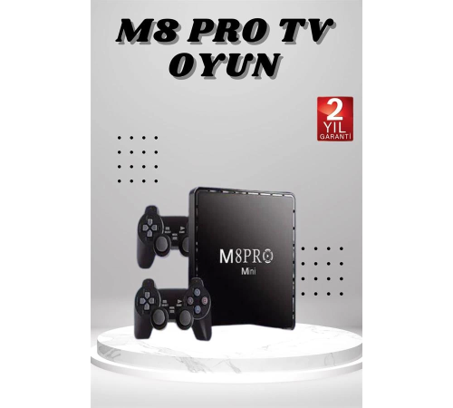 M8 PRO Mini 2.4G 10K ultra HD 64 GB TV BOX Android TV GAME BOX 2 Adet Oyun Konsolu M8 PRO Mini 2.4G 10K ultra HD 64 GB TV BOX Android TV GAME BOX 2 Adet Oyun Konsolu