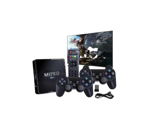 M8 PRO Mini 2.4G 10K ultra HD 64 GB TV BOX Android TV GAME BOX 2 Adet Oyun Konsolu M8 PRO Mini 2.4G 10K ultra HD 64 GB TV BOX Android TV GAME BOX 2 Adet Oyun Konsolu
