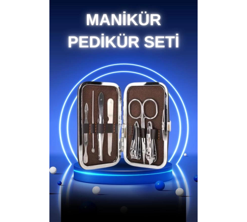 Manikür Pedikür Seti 7 Parça Tırnak Mantarı Tırnak Batığı Temizleme Taşınabilir