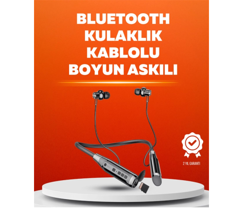 Manyetik Başlıklı Bluetooth Kulaklık – 120 Saat Şarjlı, Konforlu Tasarım