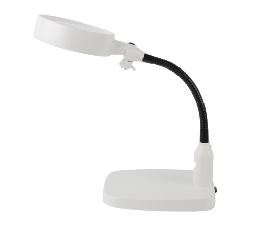 Masaüstü 10x Led Işıklı Büyüteç Okuma El Sanatları Onarım Büyüteç 7765